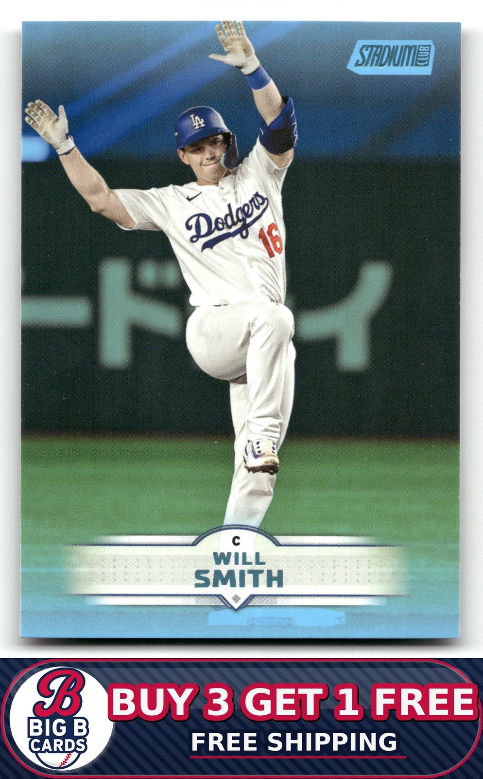 2025 Stadium Club Will Smith #125 Light Blue Foil Los Angeles Dodgers