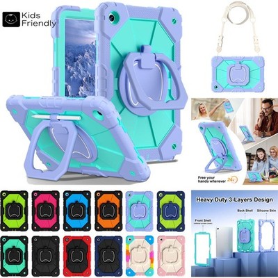 Hülle Für Samsung Tab A11 A9+ A7 Lite Heavy Duty Robuste Rotating Stand Cover