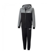 Puma Tuta Completa Bimbo Bambino Ragazzo Felpa Sportiva Ginnastica Cotone Zip...