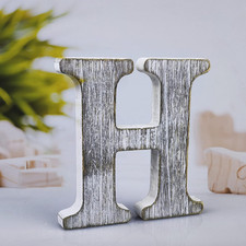 4 Inch Wood Letters Unfinished Rustic Wood Letters for Wall Decor Decorative Sta