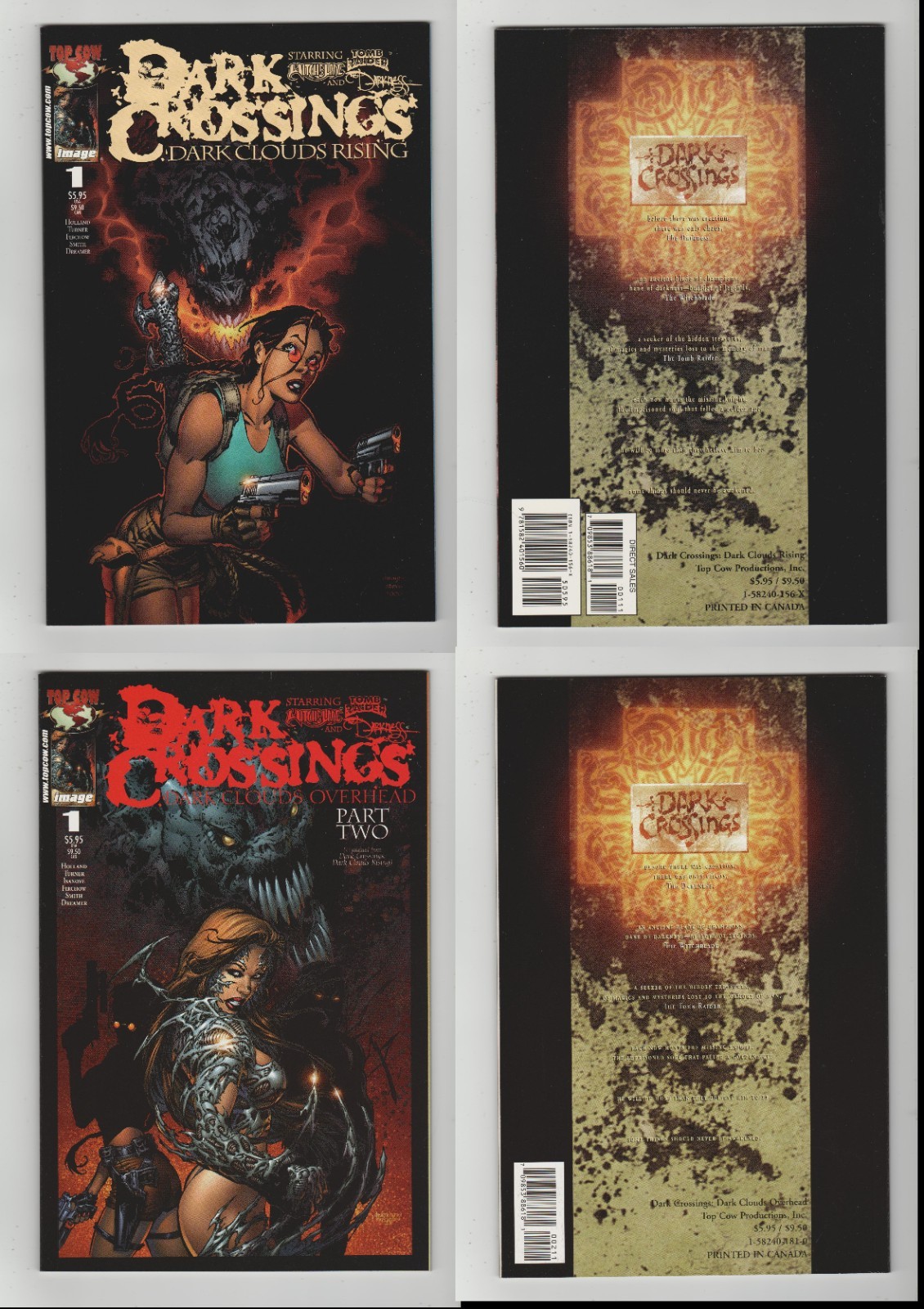 Dark Crossings (9.6/9.8 Nm+ Avg) Part 1 & 2 Image/Top Cow 2000 Cgc 'Em!