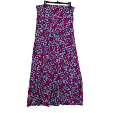 Fairygrunge Whimsigoth Hippie Stretchy Boho Hearts Maxi Skirt Womens M