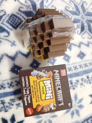 Minecraft Mini Mode Brown Yellow Spawn Egg Mini Figure #1 New!