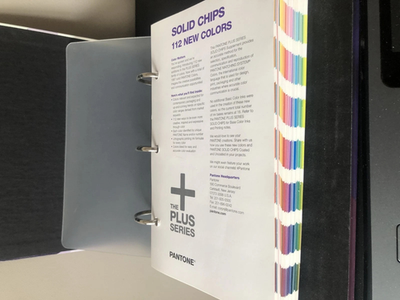 New Pantone Solid Coated Chips Book PMS Color Reference GP1608N