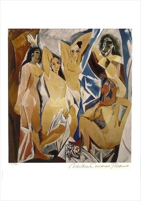 Pablo PICASSO Les Demoiselles d'Avignon Limited Giclee Estate Signed 20x13