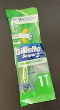Gillette Sensor3 Sensitive Disposable Razor 1 Count | Triple Blade Aloe Comfort