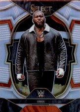 Omos 2023 Panini Select WWE Silver Prizms Base #20 Pro Wrestling Trading Card