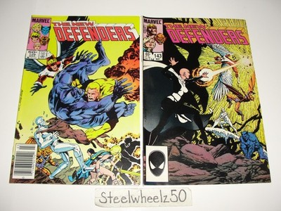 Defenders #129 & 143 Comic Lot Marvel 1982 New Mutants 1st App Andromeda Runner