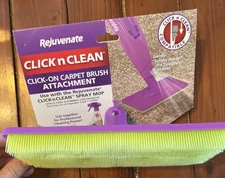 Rejuvenate Click n Clean Click-On Carpet Brush Attachment ClicknClean Spray Mop