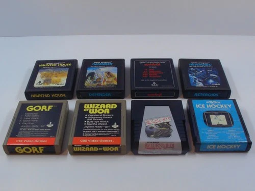 Atari 2600 Lot of 8 Star Wars ROTJ Gorf Wizard of War Asteroids TESTED CartsOnly