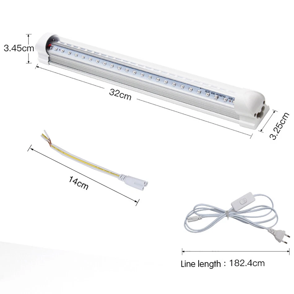 T8 10W 48leds UV LED Tube Blacklight 365nm 395m 85-265v 32cm Purple Bar Lamp - Image 4 of 4