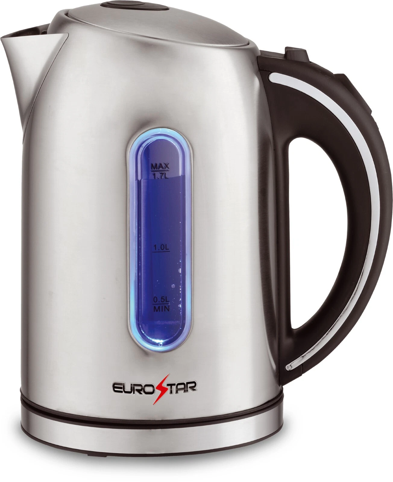 EUROSTAR EKS17 Stainless Steel Electric Kettle 1.7L (Silver)
