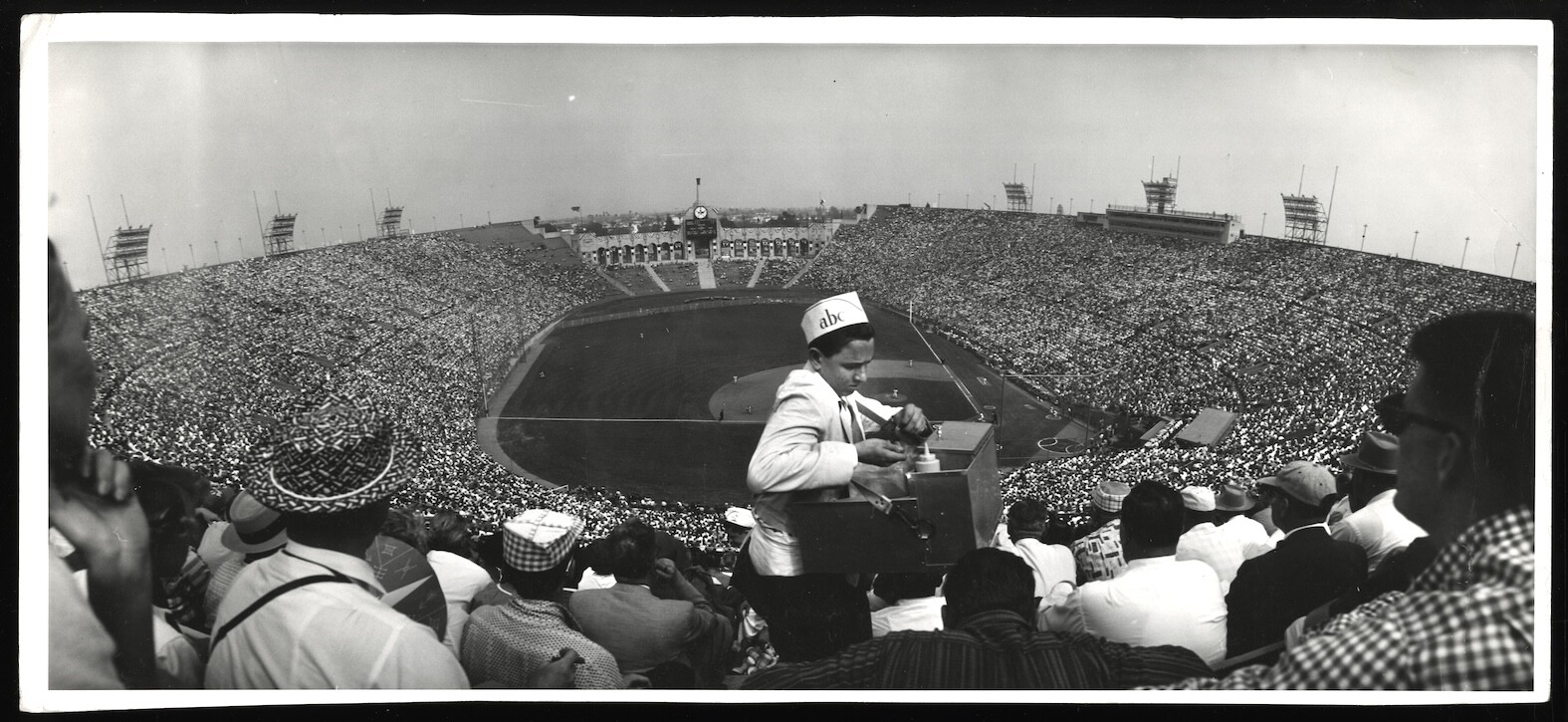 1959 World Series LA Coliseum Dodgers LIFE Type 1 Original Photo PSA/DNA