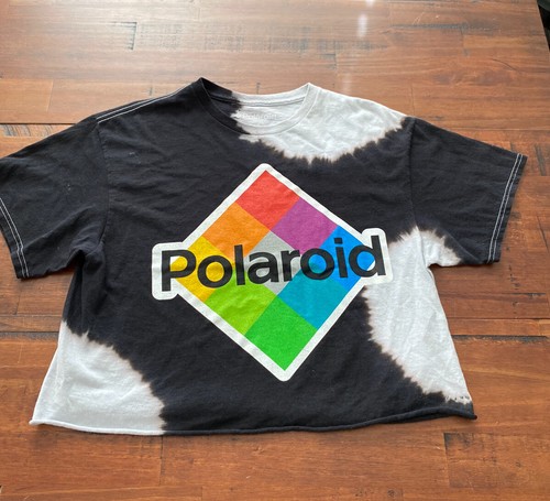 Polaroid Cropped T-shirt Black And 