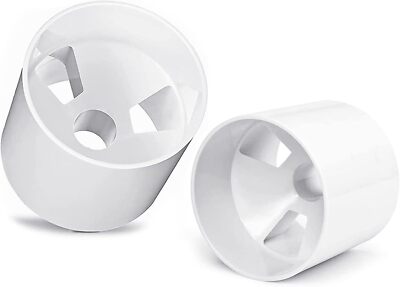 2PCS Golf Hole Cup,Abs Ivory White Plastic Golf Cups,Dimension 4'' Depth, Diamete