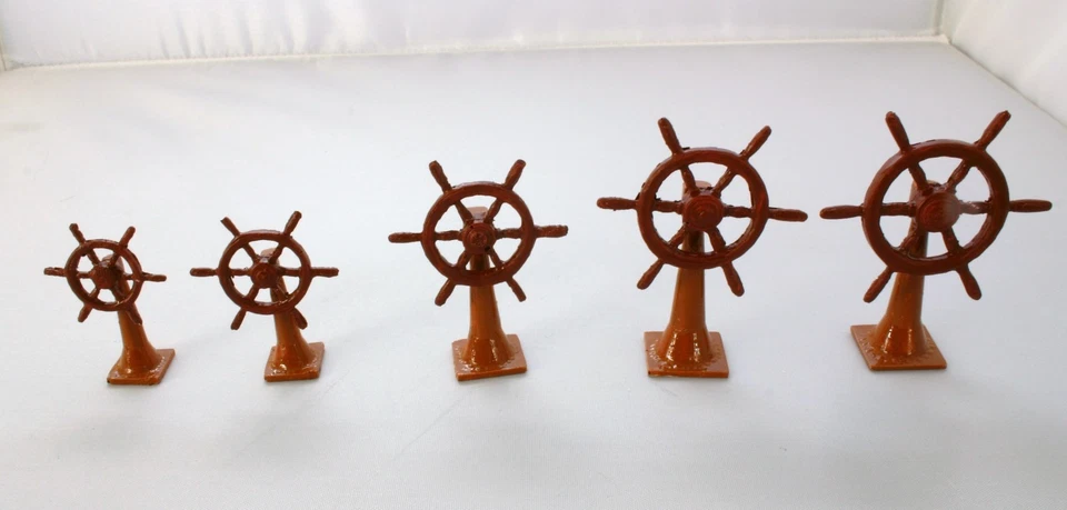 MMB resin cast 6 spoke ships wheel for model boats.