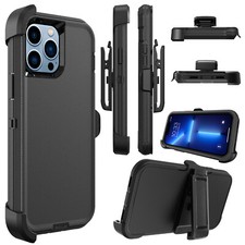 For iPhone 13 Pro Max /13Pro/13 Mini Shockproof Defender Case /Belt Clip Holster