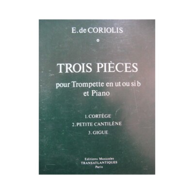 Coriolis Emmanuel Drei Stück Piano Trompete 1972