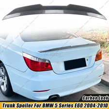 For 2004-2010 BMW 5-Series E60 Sedan PSM-Style Carbon Look Trunk Spoiler Wing