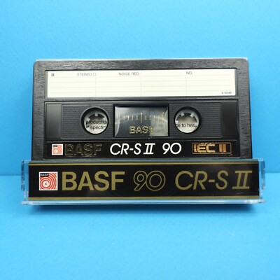   1x BASF CR-S II 90 Chrome Super * Type 2 * Cassette Kassette кассета * 1985