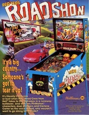 Road Show Williams Pinball Flyer /Brochure/ Ad - Mint