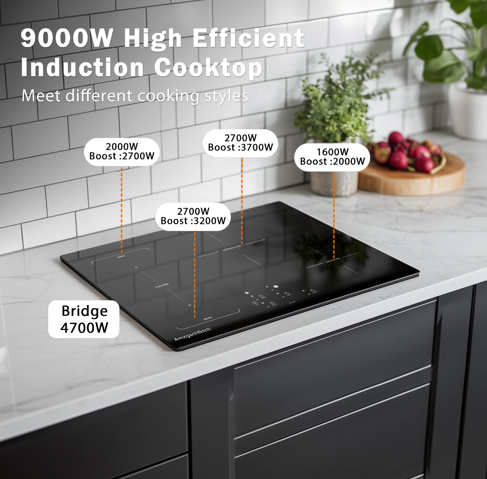 Amzgachfktch Portable Induction Cooktop,Electric Induction Cooker and 4 Burner
Opens in a new window