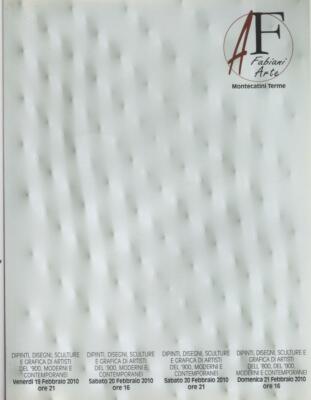 Fabiani Arte. Catalogo asta 19-21 febbraio 2010