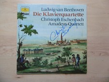 Christoph Eschenbach autograph signed LP cover "Ludwig van Beethoven" vinyl