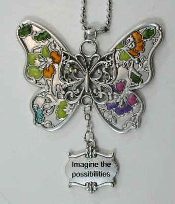 RTOP Imagine possibilities BLOSSOM LIKE BUTTERFLY Car charm mirror ornament ganz