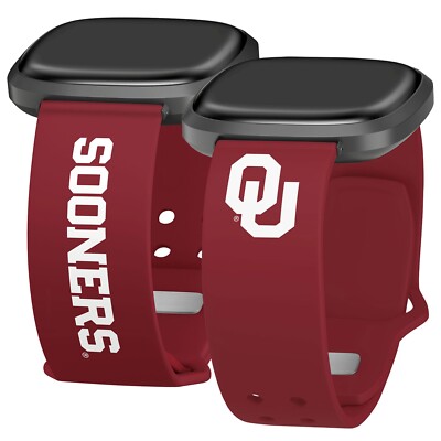 Oklahoma Sooners Iconic Edition HD FitBit Versa 3 & Sense Watch Band