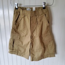 The Children's Place Boys New Tan Beige Pull On Flat Front Cargo Shorts Size 10