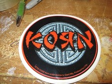 KORN STICKER COLLECTIBLE RARE VINTAGE 2000 METAL LIVE WINDOW DECAL  