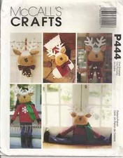 MCCALLS P444/2444 REINDEER DECORATIONS SEWING PATTERN  