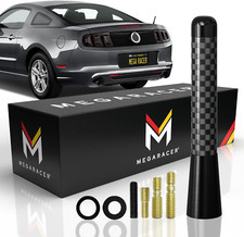 Black Carbon Fiber Antenna for Truck, Car, SUV - 3 Inch Universal Fi