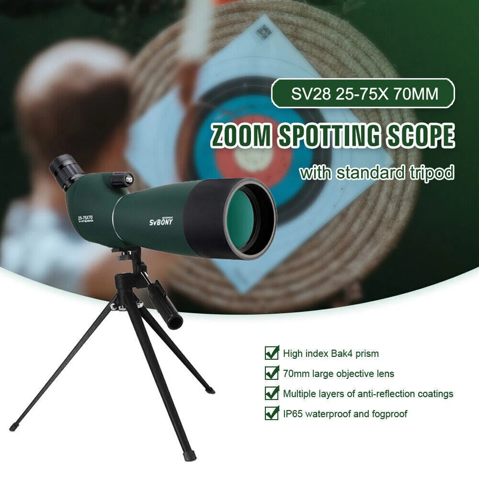 Svbony SV28 Spektiv  IP65 wasserdicht BAK-4 für Vogelbeobachtung, Sportschützen - Bild 2 von 4