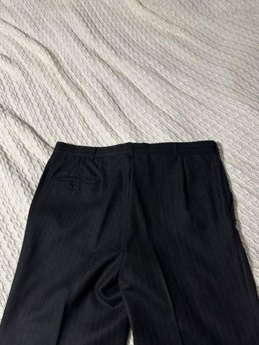 Vintage Pierre Cardin Charcoal Suit 100% Wool USA 40r Estimated 36W29L - Picture 12 of 16