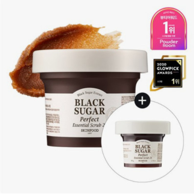 SKINFOOD Black Sugar Perfect Essential Scrub 2X - 210g + 50g