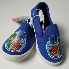 PJ Masks Toddler Boys Slip On Shoes Size 7 Canvas Sneakers Loafers Disney Junior