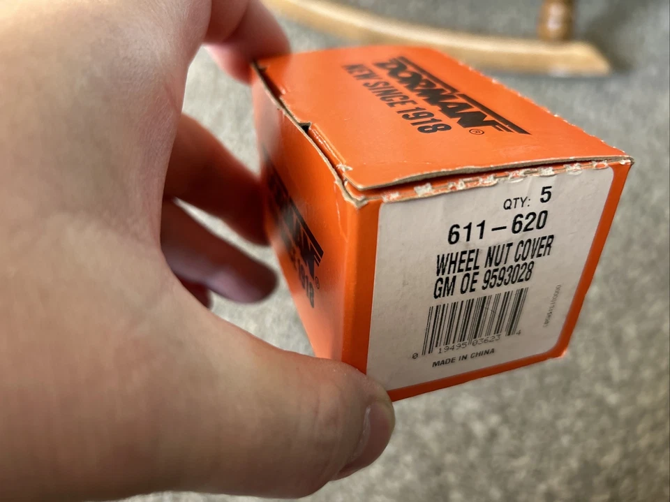 Dorman Lug Nut Cap Black Plastic Set of 5 for Chevy GMC Buick Pontiac Oldsmobile - Image 2 of 2