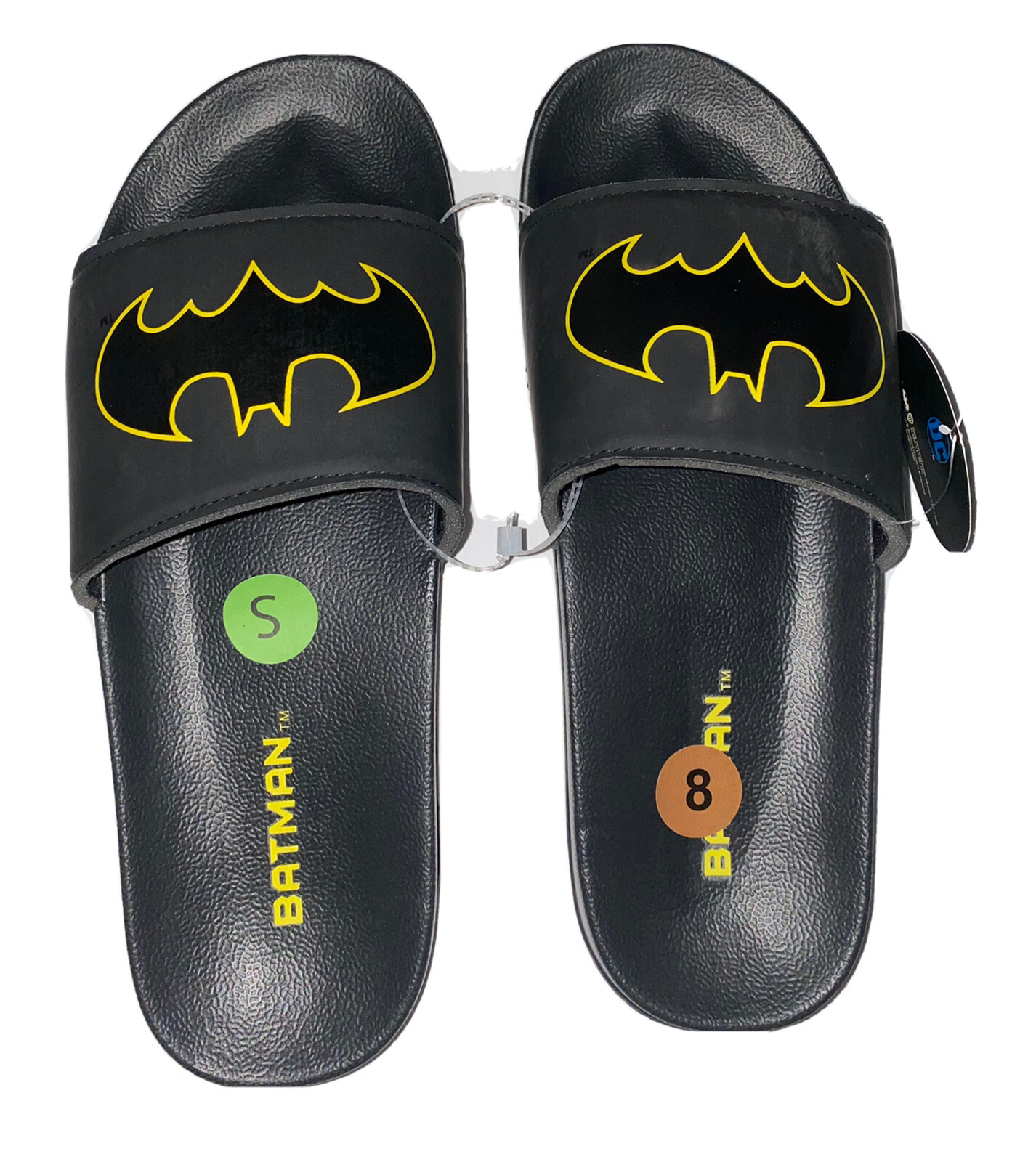 Batman Slides Sandals Mens Size 8/9 