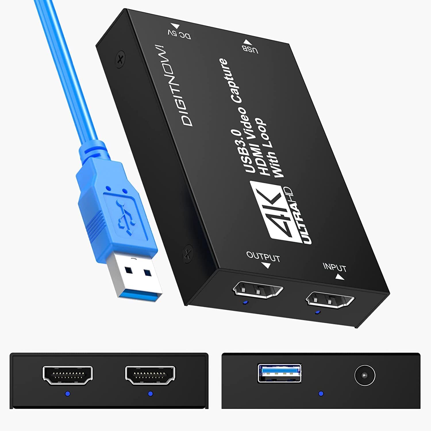 Video Capture Card, 4K HDMI Video Capture, USB 3.0 Game Capture Card, Video C...