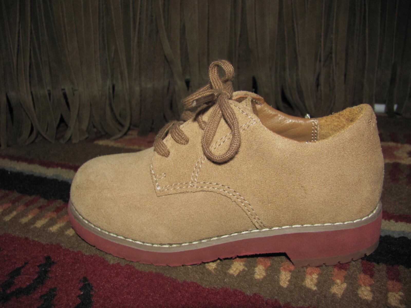 SAOLA Sperry Top Sider Tevin beige Oxford scarpe eleganti stringate ragazzo 8 5 m soletta 6 25 in