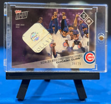 2017 Topps Now Chicago Cubs World Series Champions Base Relic 40C #24/25