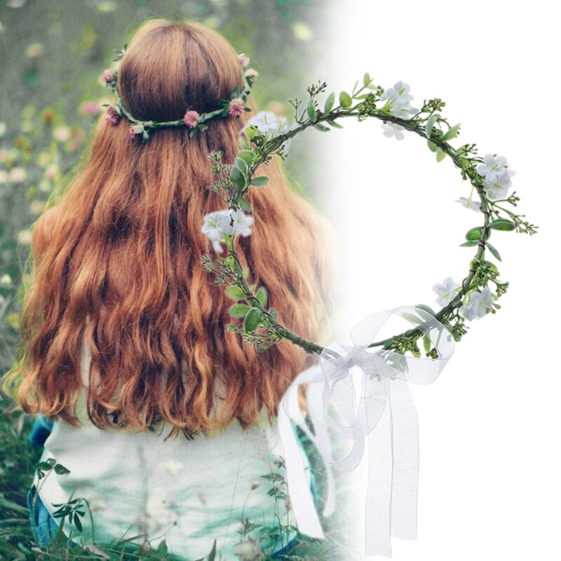 Bride Flower For Wedding Flower Headbands Women Floral Garlands