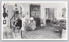 Postcard Vintage the Doylestown Inn Lobby in Doylestown, PA.
