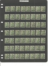 1950 Australia 3d King George VI.  4 stamps on offer Myrtle USED