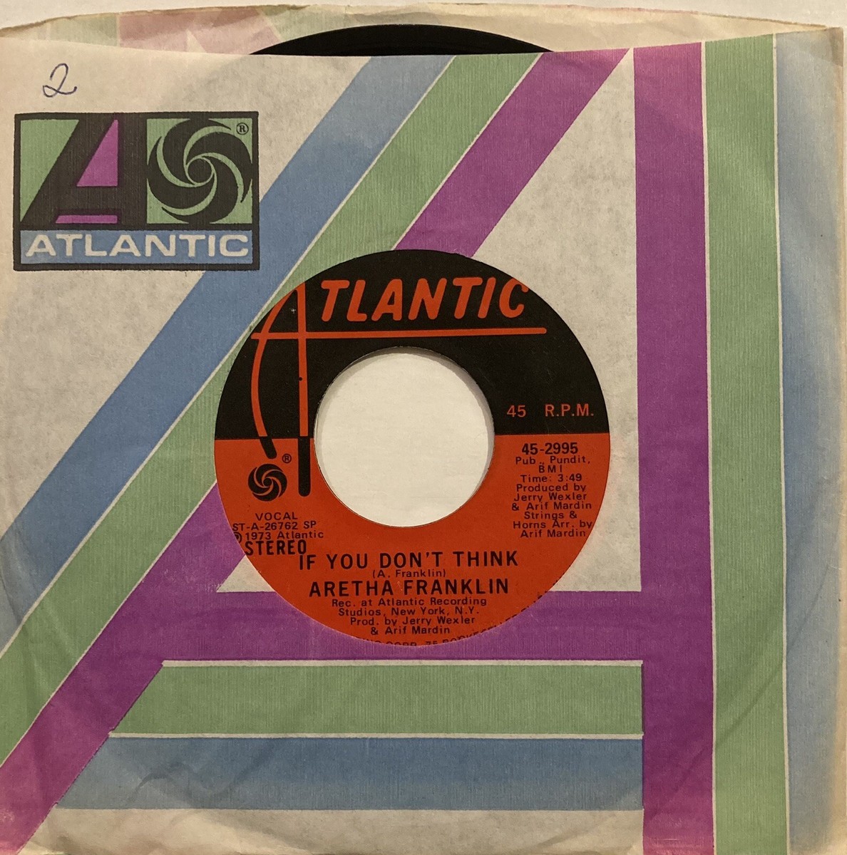Aretha Franklin – Until You Come Back To Me – Atlantic – 45-2995