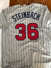 Twins Terry Steinbach signed Jersey with WCOA