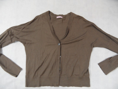 HUGENBERG leichte Strickjacke hellbraun XL TOP KoS1218