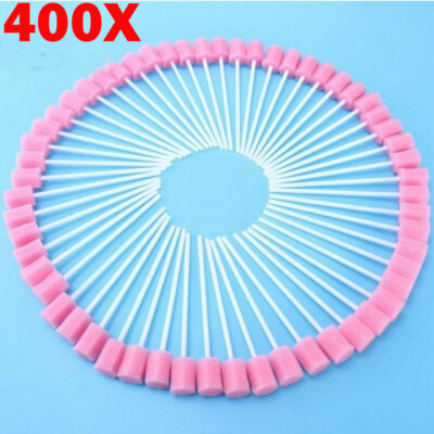 200/400Pcs Disposable Oral Care Cleaning Sponge Sticks Tooth Mouth Swabs HOT
